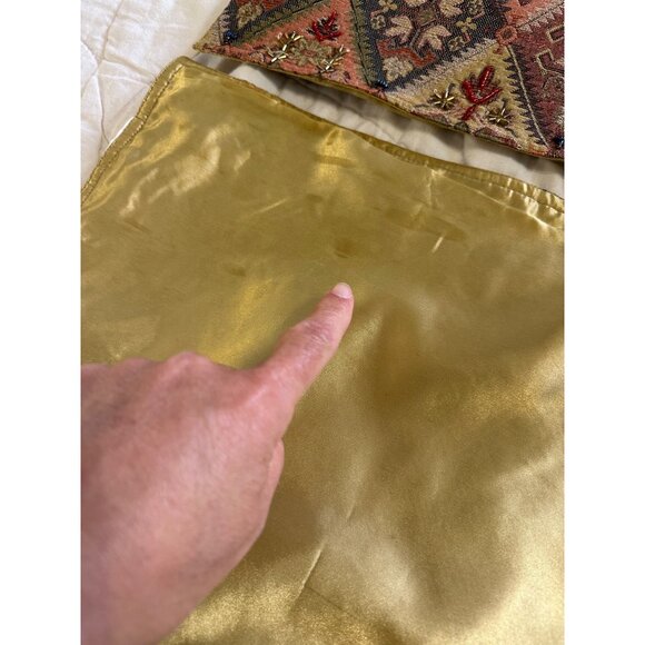 6 VTG Pier One Tapestry Moroccain Placemats Multicolor Beaded Bohemian Table Top - Picture 4 of 15